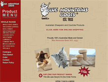 Tablet Screenshot of bluemountainsboots.com